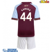 Aston Villa Boubacar Kamara #44 Replica Home Minikit 2025-26 Short Sleeve (+ pants)
